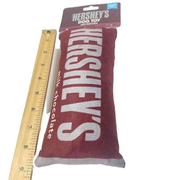 Hershey's Milk Chocolate Squeaky Dog Plush Soft Toy For Dogs New - Picture 2 of 6